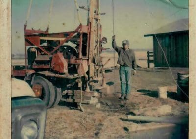 well drilling in progress