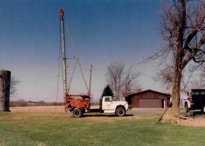 well drilling in progress