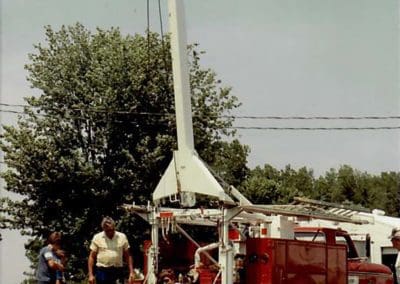 well drilling in progress