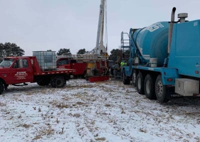 well drilling in progress